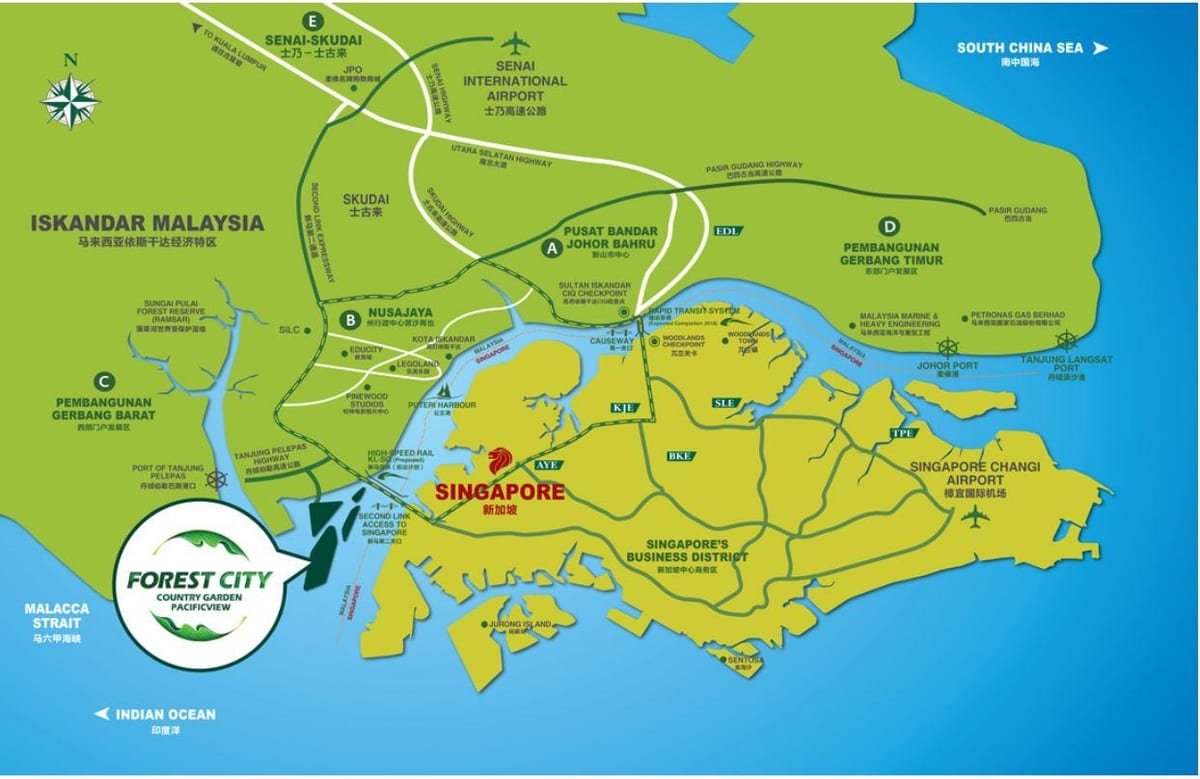 kartta forest city malesia