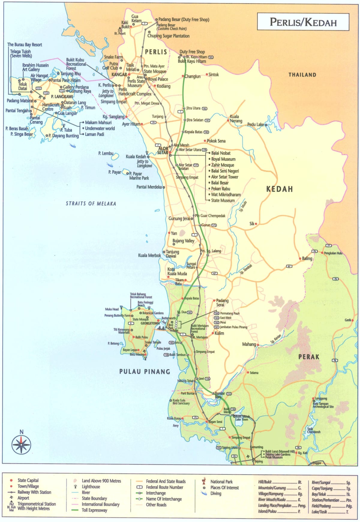 malesia kedah kartta