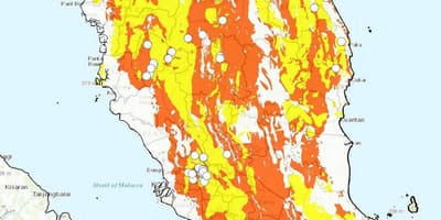 Geologinen kartta malesia