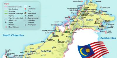 Kartta itä-malesia