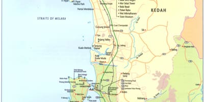 Malesia kedah kartta