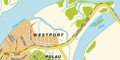 Malesia Kluang kartta