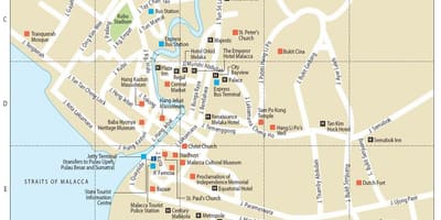 Kartta malacca malesia