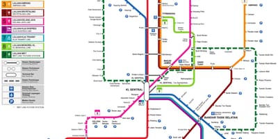 Kauttakulku kartta malesia