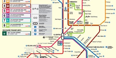Malesia mrt kartta 2016