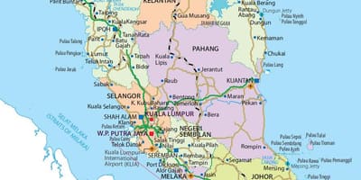 Penisular malesia kartta